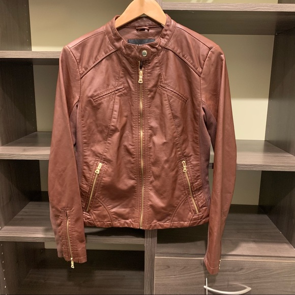 NWT Guess Leather Jacket - Picture 1 of 4